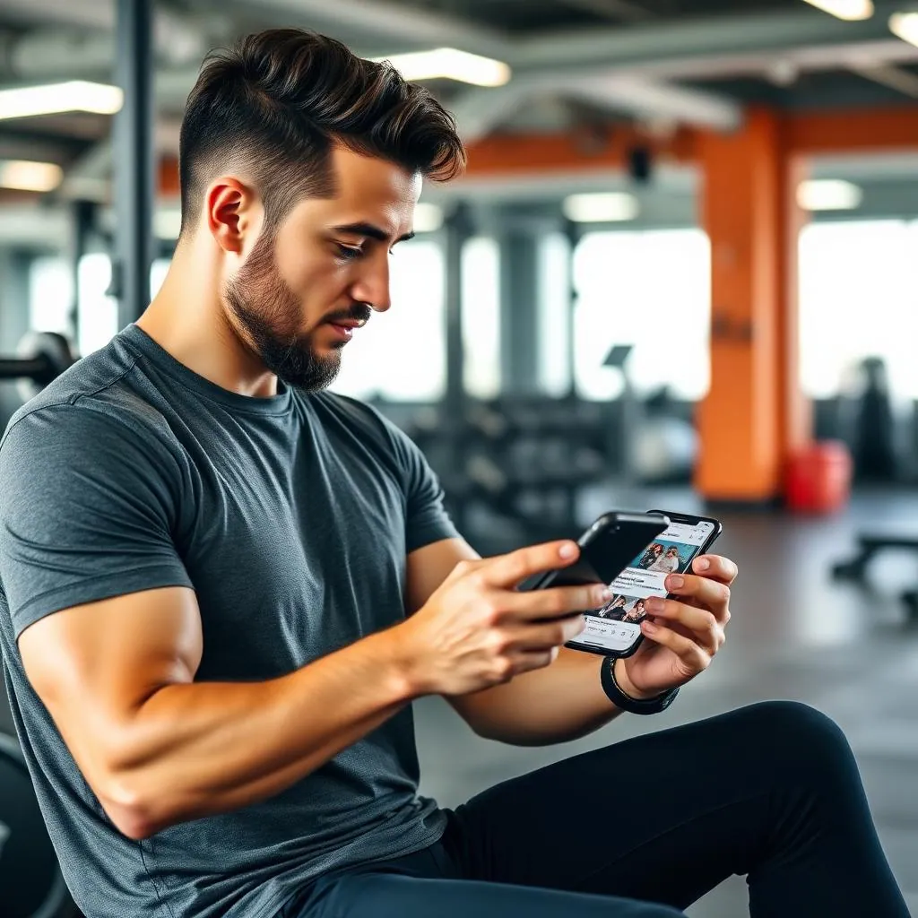 A personal trainer typing a helpful, high-value response in a fitness subreddit on a mechanical keyboard at a clean home office desk