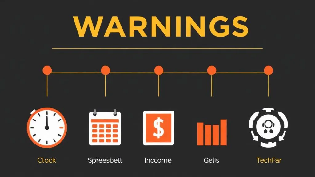 Five warning signs your personal training business is actually a job — checklist graphic with red flags