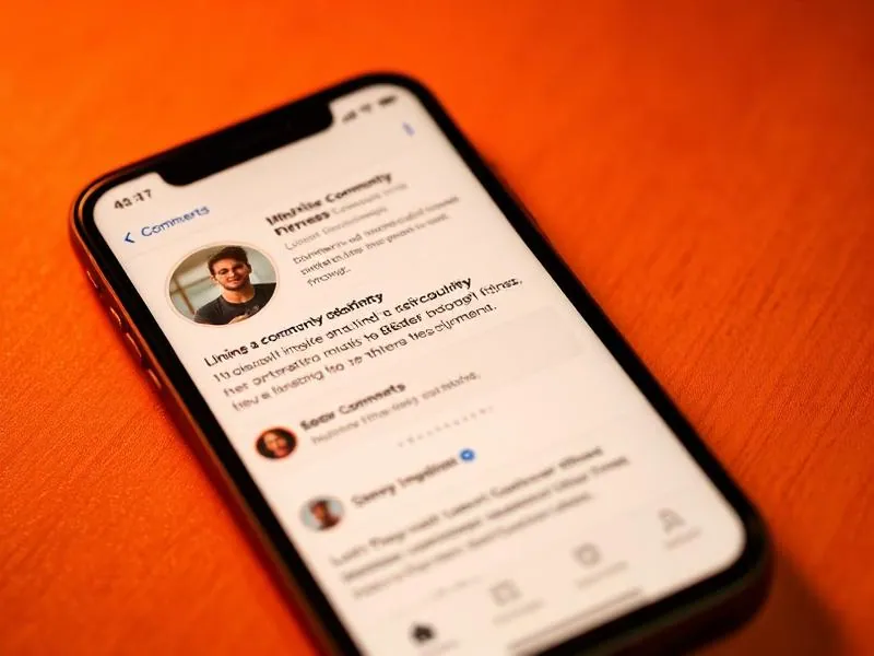 Phone showing an active online fitness community feed with comments and engagement